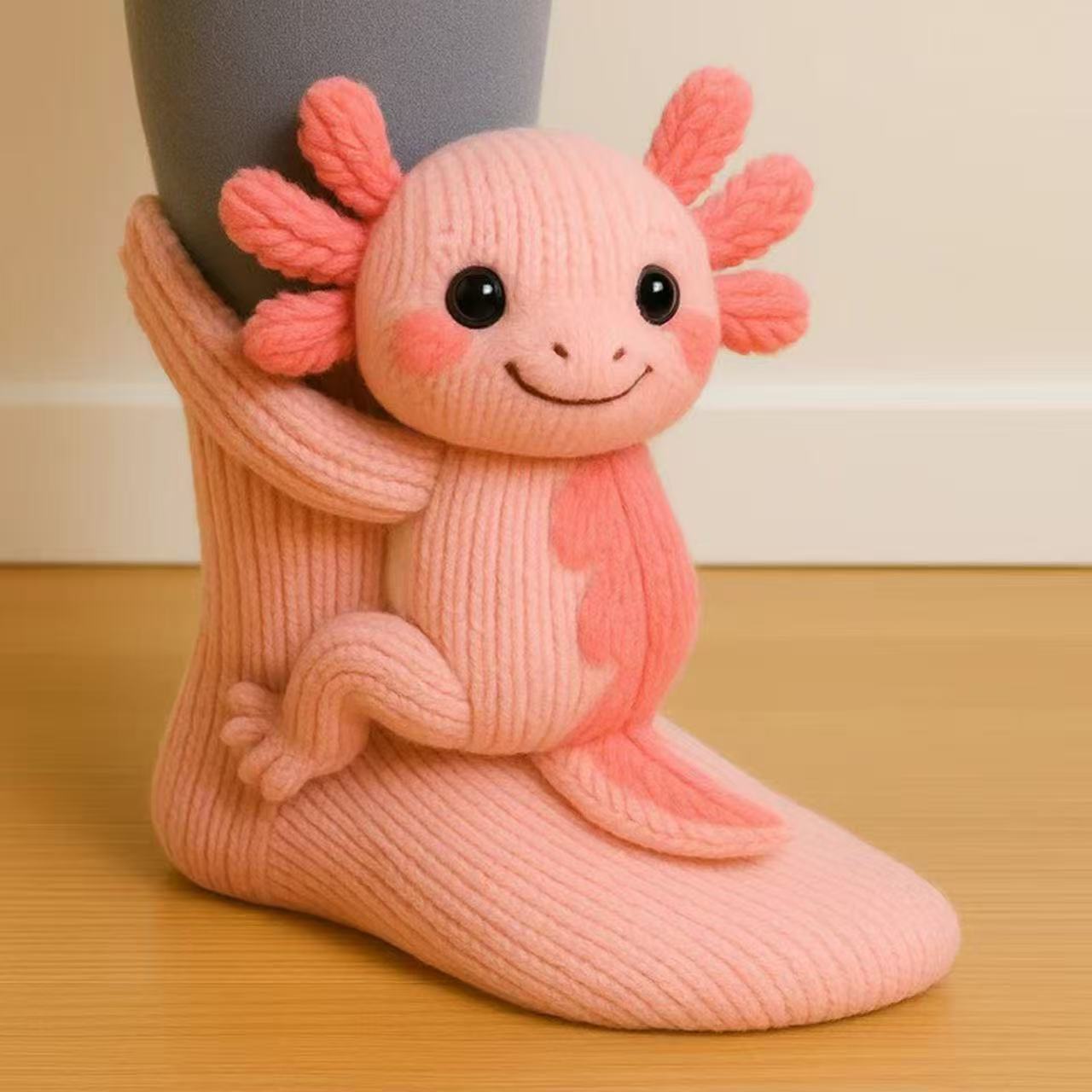 Kuschelsocken Unisex Winter Warm Weich Tiermotiv Haussocken