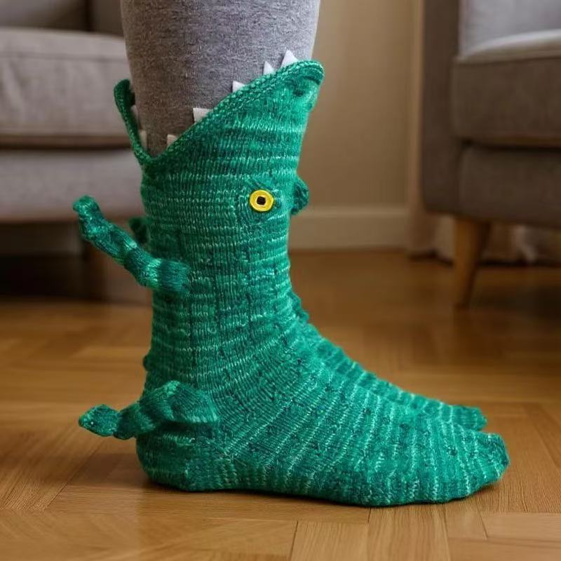 Kuschelsocken Unisex Winter Warm Weich Tiermotiv Haussocken