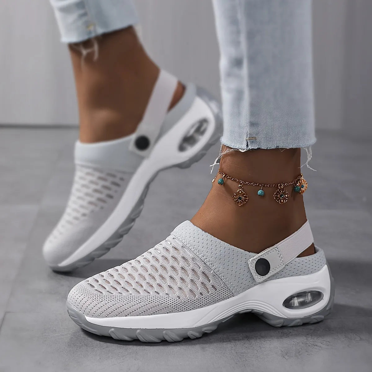 Sabots Orthopédiques Airova | Chaussures femme à amorti coussin d'air et maille respirante