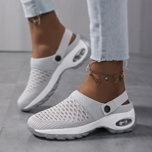 Sabots Orthopédiques Airova | Chaussures femme à amorti coussin d'air et maille respirante