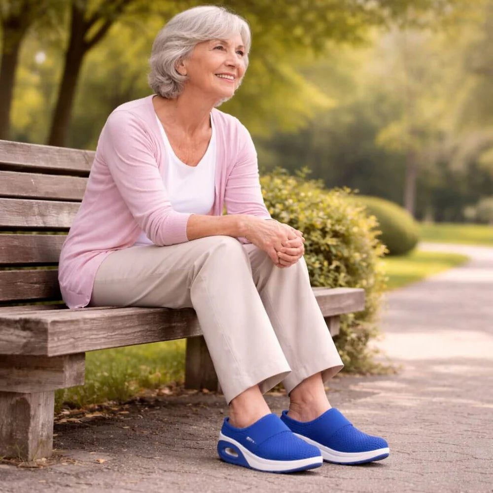 HomeStep | Chaussons Orthopédiques Faciles à Enfiler avec Mesh Respirant