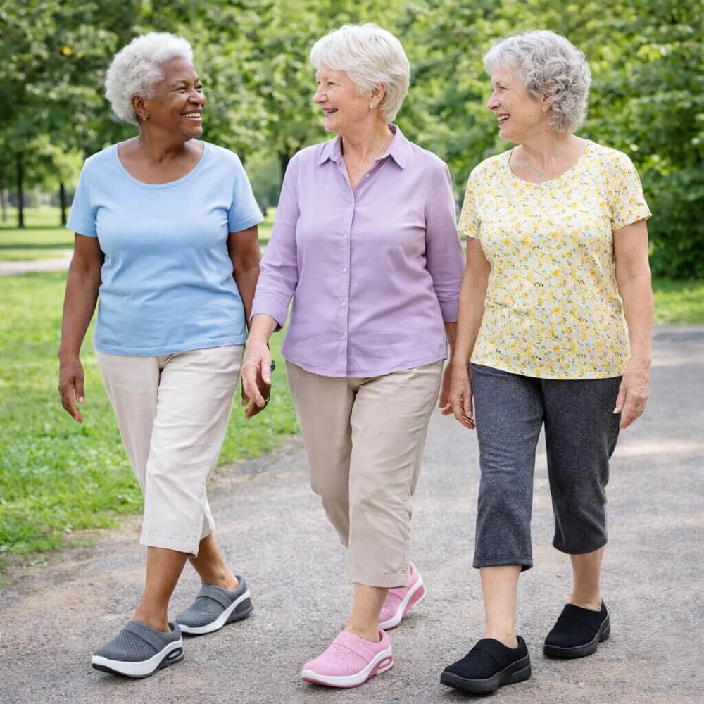 HomeStep | Chaussons Orthopédiques Faciles à Enfiler avec Mesh Respirant