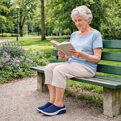 HomeStep | Chaussons Orthopédiques Faciles à Enfiler avec Mesh Respirant