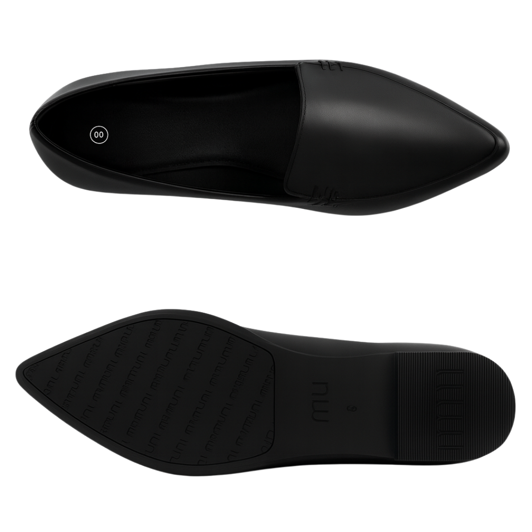 Loafers pour femmes à bout pointu avec semelle mémoire de forme