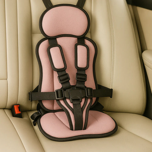 Siège Rehausseur voiture TravelSafe | Rehausseur enfant pliable Rose