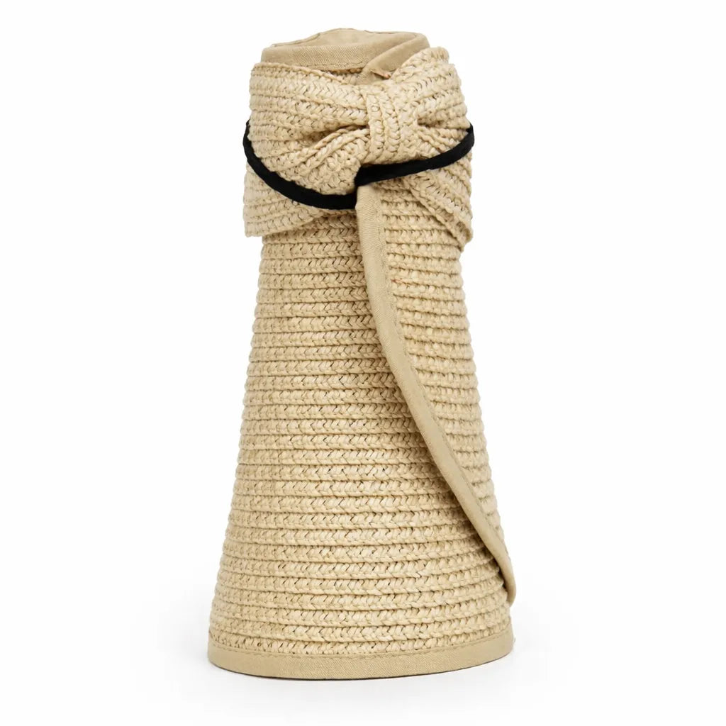 Pratique Nomade – Visière chapeau paille femme pliable