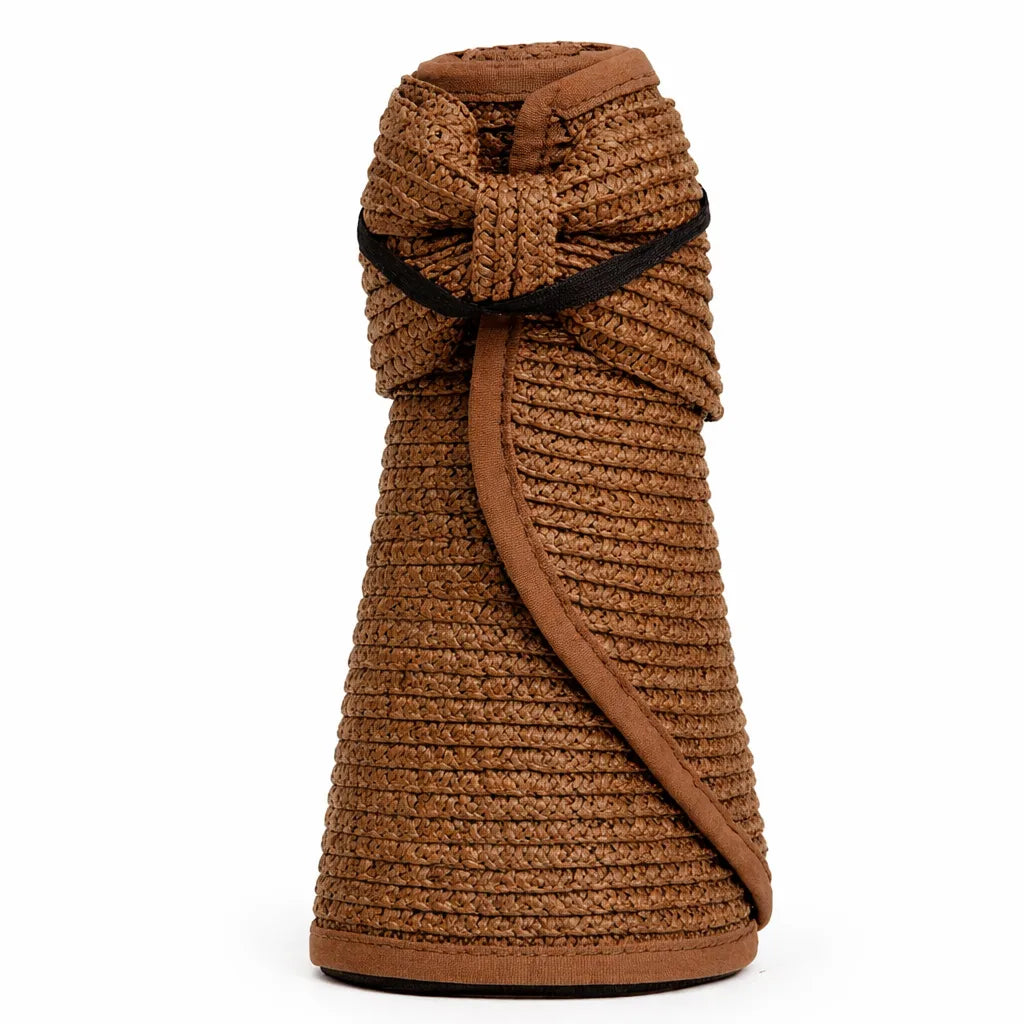 Pratique Nomade – Visière chapeau paille femme pliable