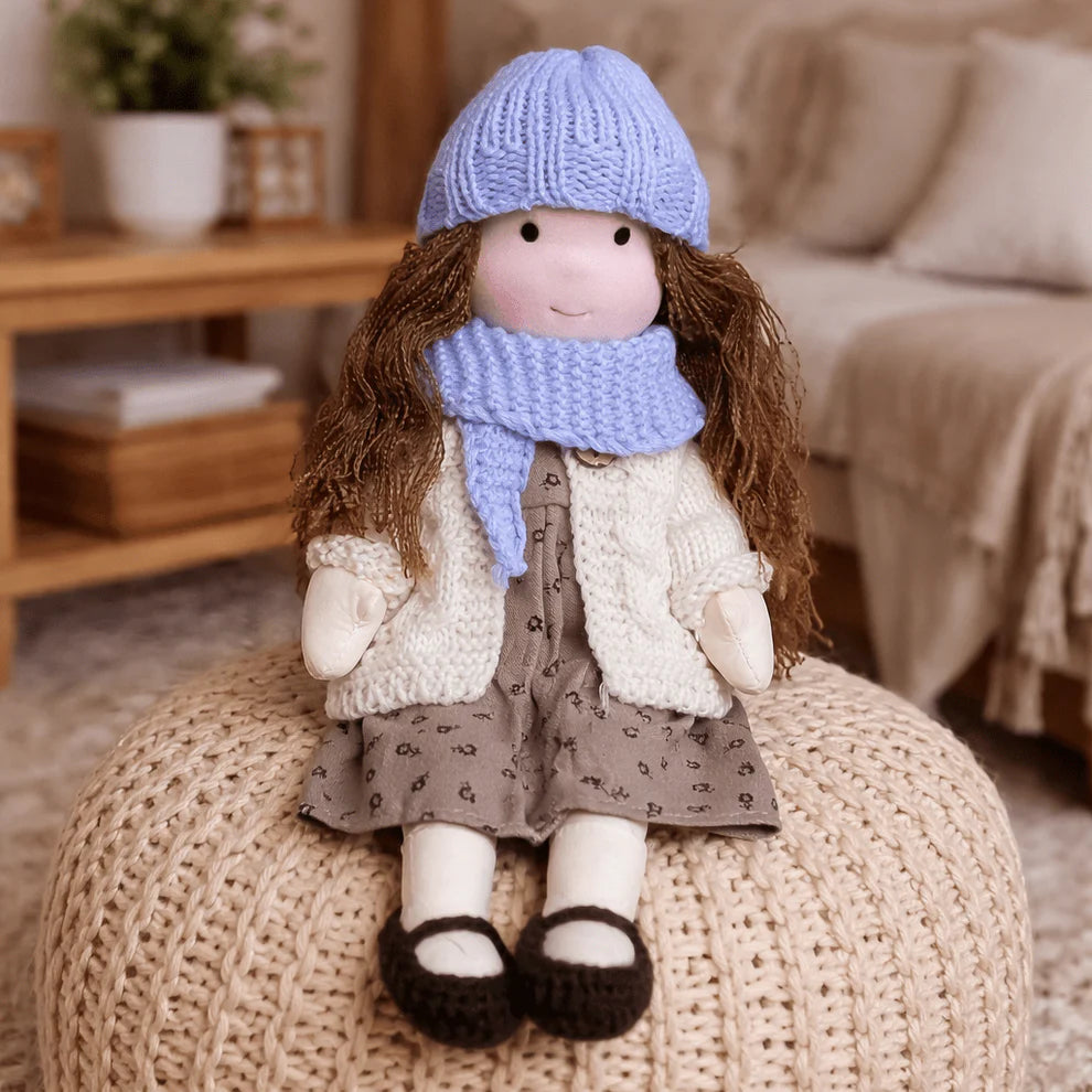 Poupée Waldorf Elora | Poupée faite main en coton doux 28 cm