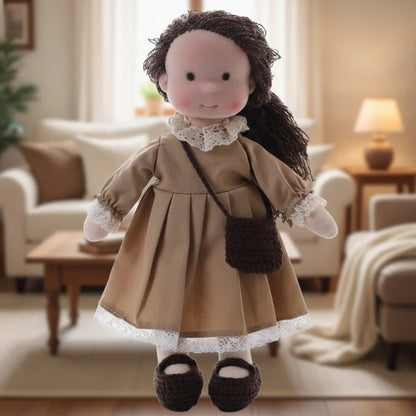 Poupée Waldorf Elora | Poupée faite main en coton doux 28 cm