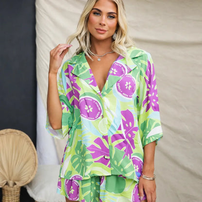 Calyra™ – Robe portefeuille Ensemble 2 pièces pour femmes