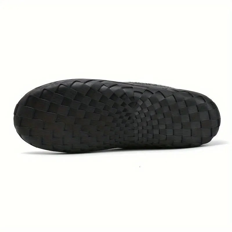 TERRAWOOL | Mocassins Homme Chauds en Laine Synthétique pour la Maison