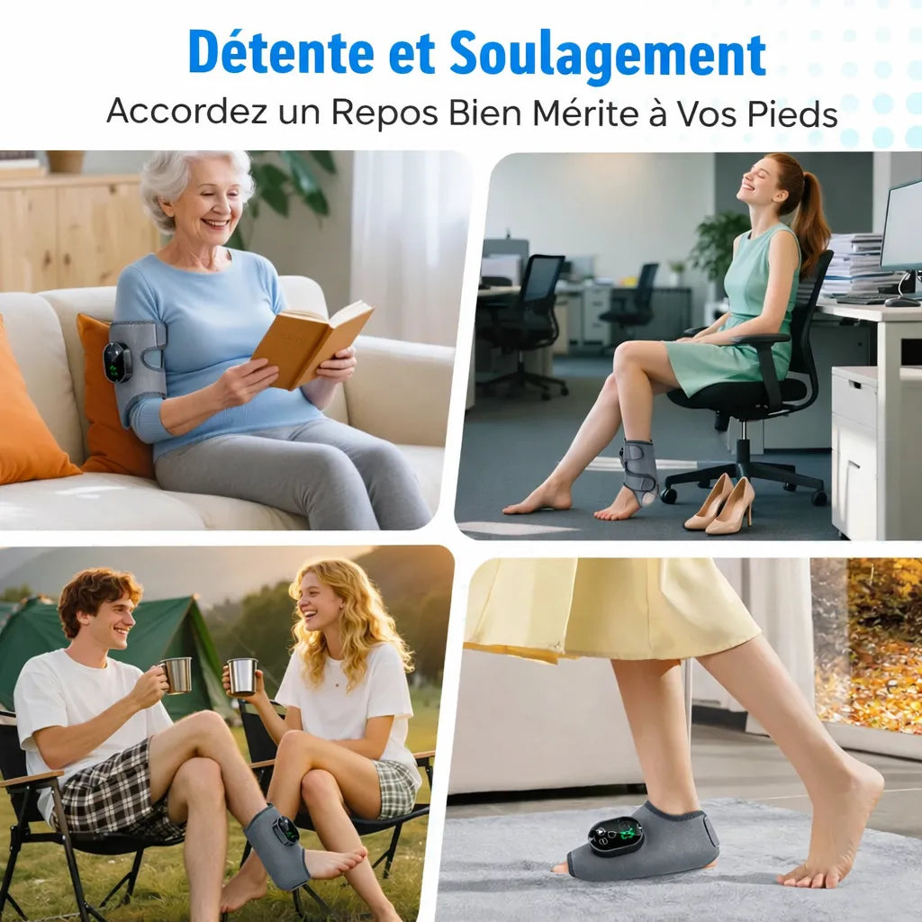 Masseur de Pied Électrique | Appareil de Massage des Pieds Réflexologie