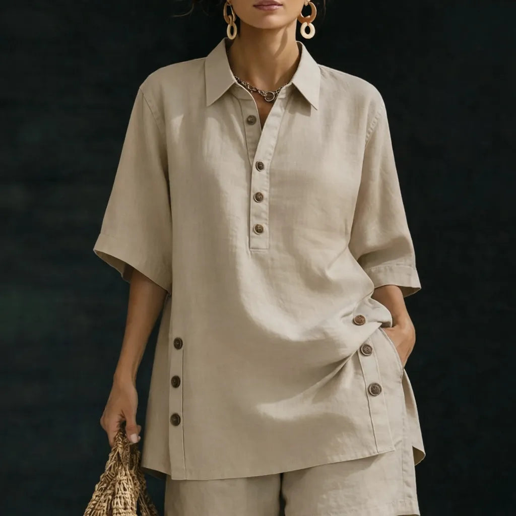Novelya™ – Tunique longue femme fluide grande taille blouse