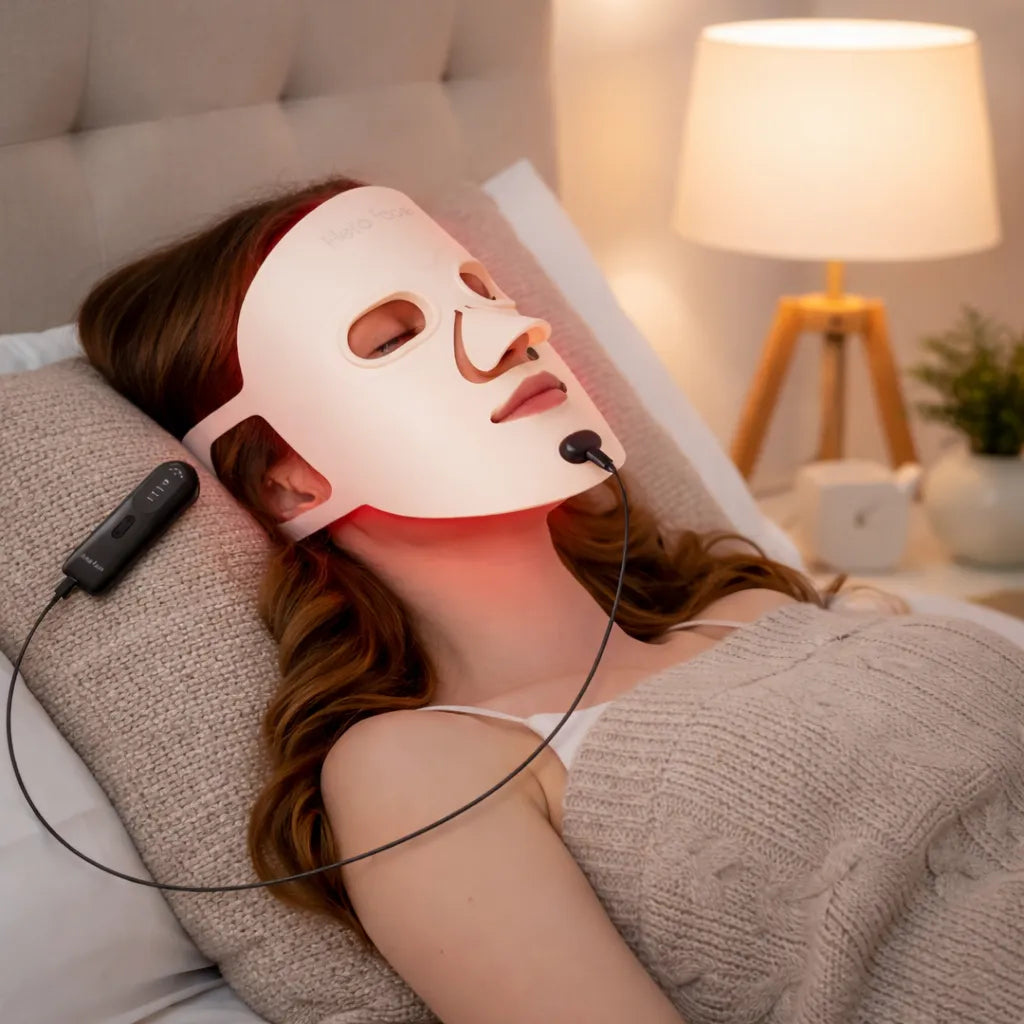 Masque Luminothérapie LED Visage – Soin Anti-Imperfections
