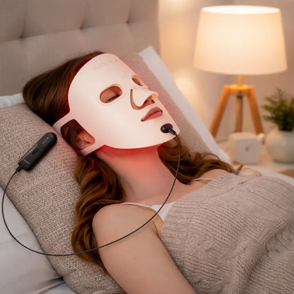 Masque Luminothérapie LED Visage – Soin Anti-Imperfections