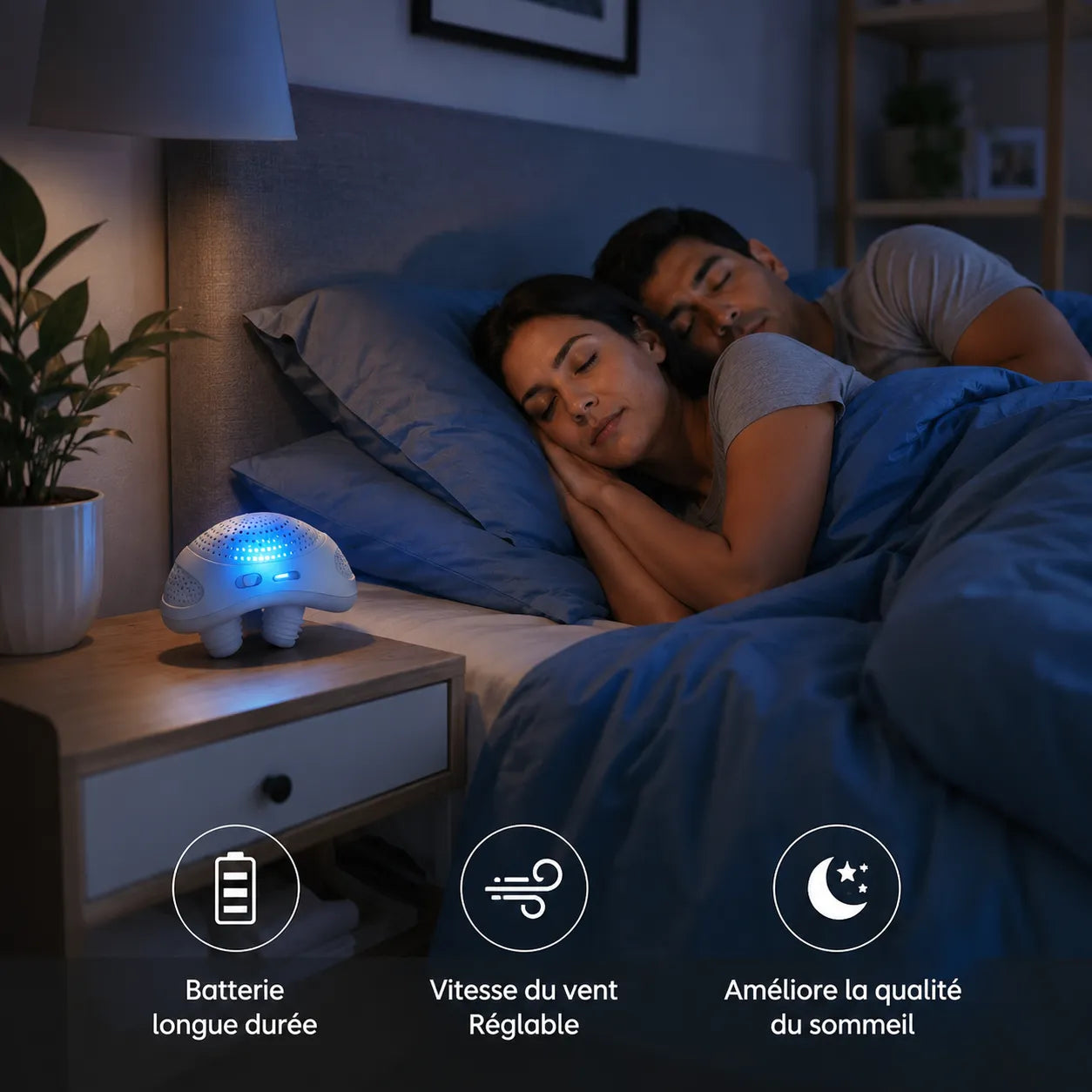 SleepAir | Mini Dispositif Respiratoire Anti-Ronflement Compact