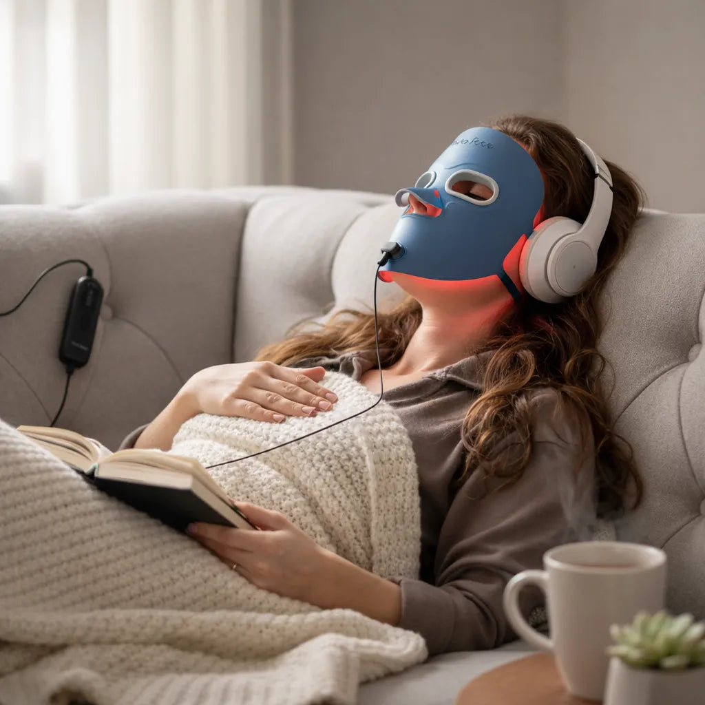 Masque Luminothérapie LED Visage – Soin Anti-Imperfections