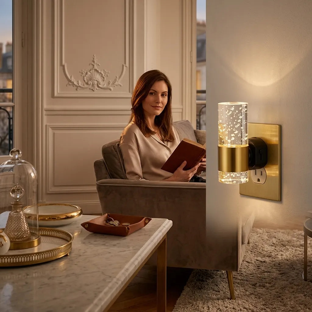 Applique Murale pour Chambre — Veilleuse LED à brancher
