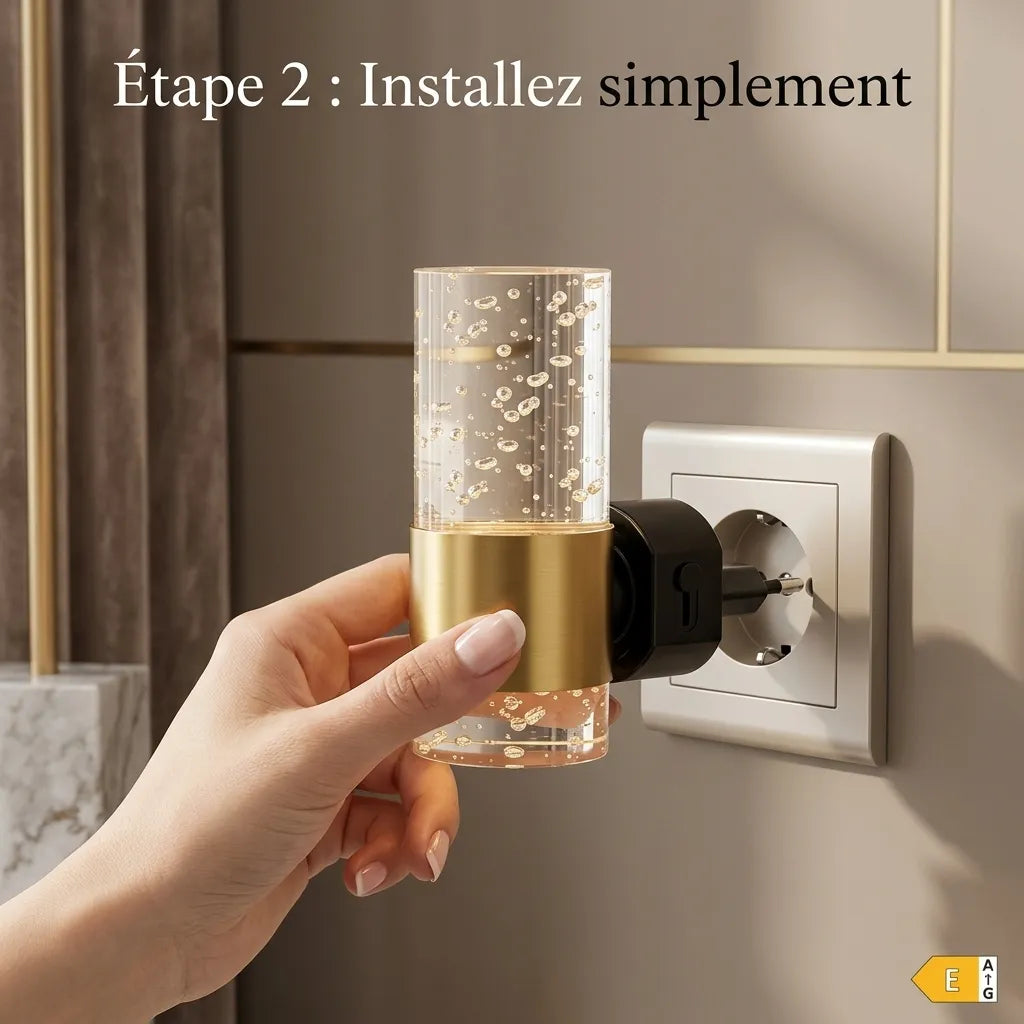 Applique Murale pour Chambre — Veilleuse LED à brancher