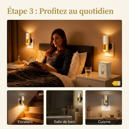 Applique Murale pour Chambre — Veilleuse LED à brancher