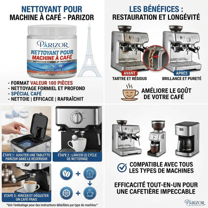 Detartrant cafetiere Universelles Cafetière – Pack 100