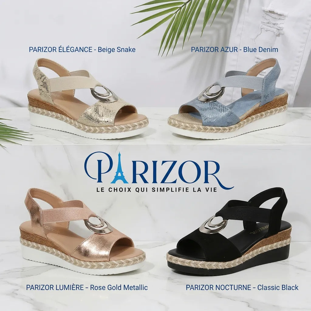 SERPENTIA DORÉ™ – Sandales Dorées Femme Compensées