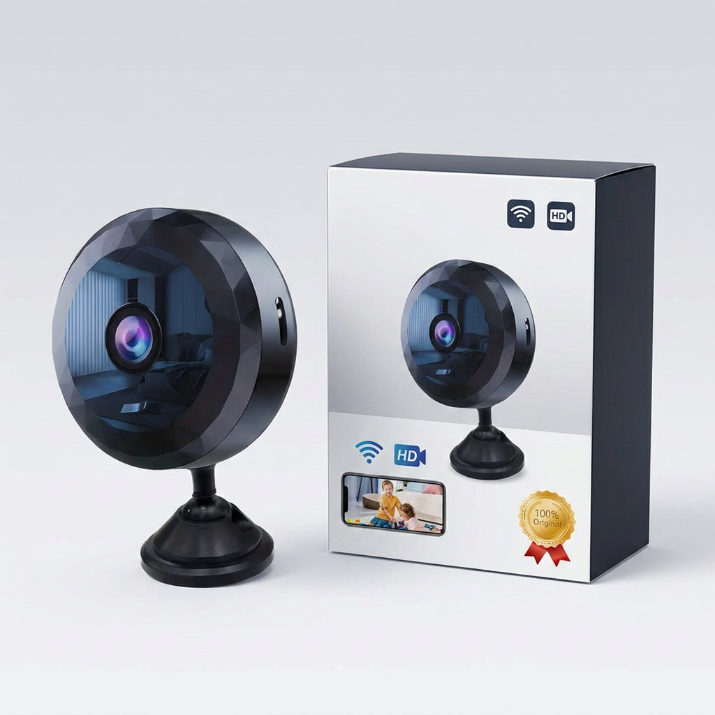 SecureCam - Mini caméra espion WiFi 1080P discrète | Surveillance maison intelligente