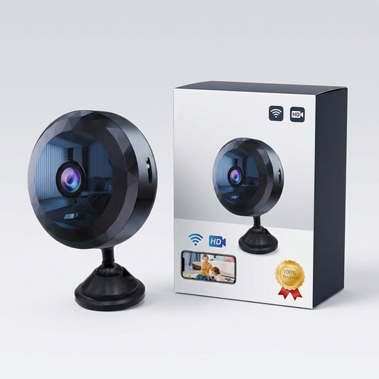 SecureCam - Mini caméra espion WiFi 1080P discrète | Surveillance maison intelligente