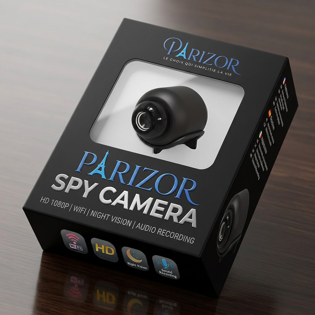 NoxCam - Mini caméra espion WiFi 1080P + vision nocturne | Surveillance maison