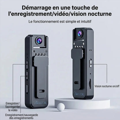 ClipCam Pro - mini caméra de surveillance, caméra espion portable, camera miniature