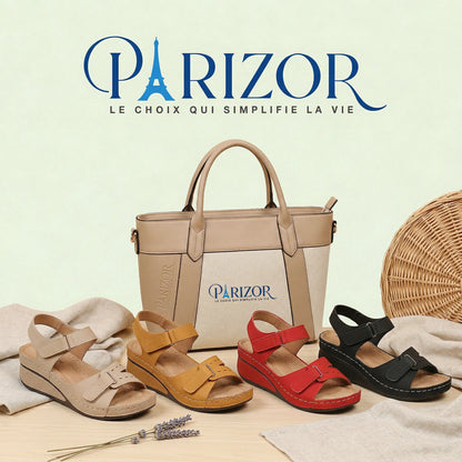 ZÉLORA™ | Sandales Compensées Femme Élégantes Été – Confort Léger