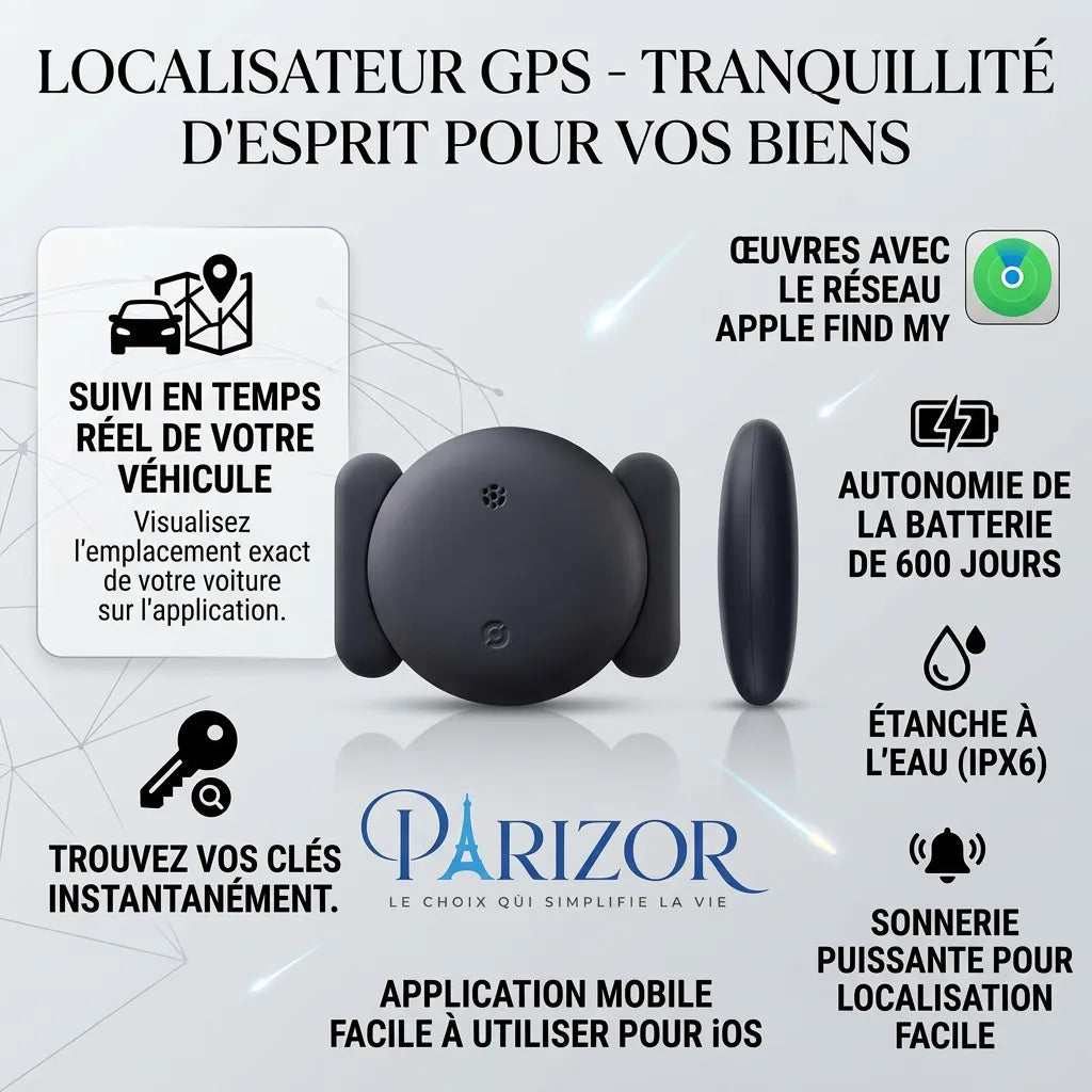 SuiviTrack Pro - Traceur GPS Sans Abonnement, Compatible Android & iOS