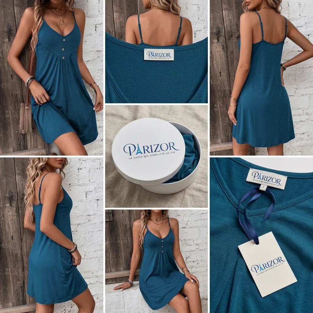 Élance Paris™ – Tunique Longue Femme Fluide Été