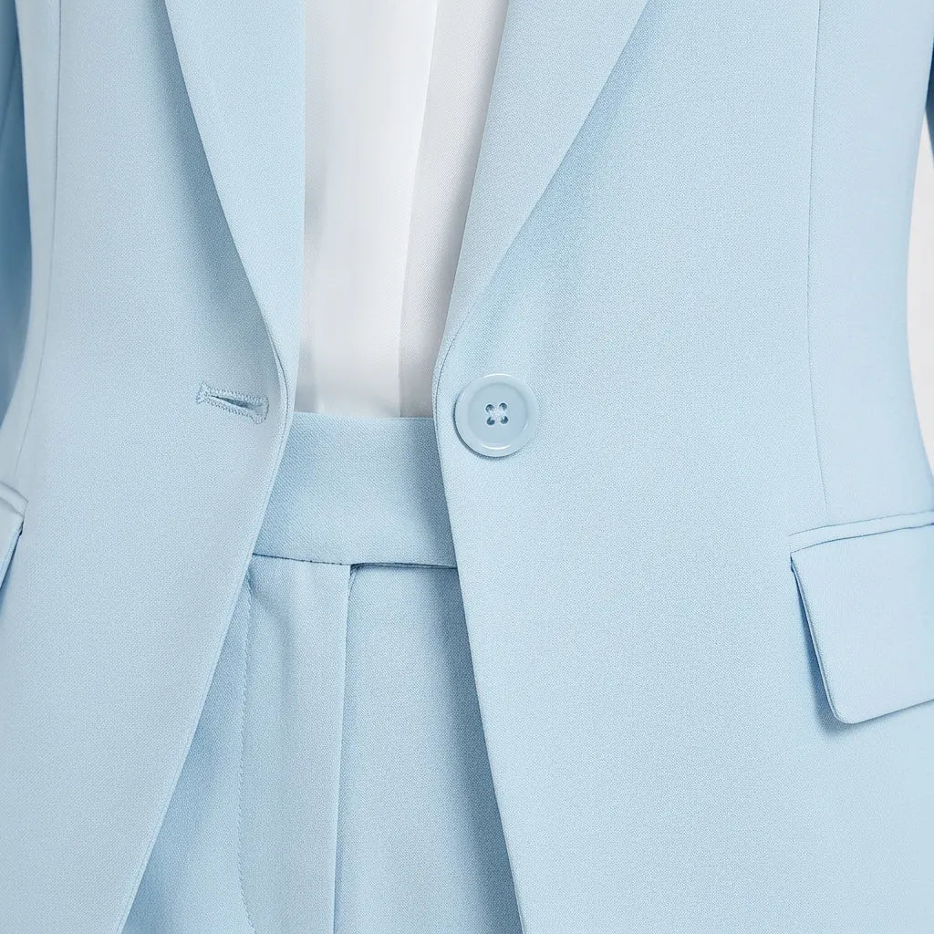 Élégance Prestige | Ensemble Tailleur Femme Blazer Long
