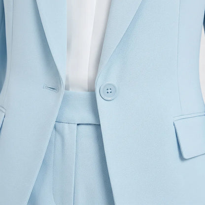 Élégance Prestige | Ensemble Tailleur Femme Blazer Long