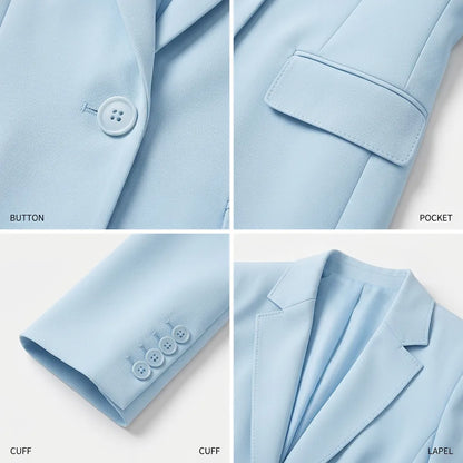 Élégance Prestige | Ensemble Tailleur Femme Blazer Long