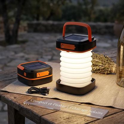 Lampe de Camping CampGlow | Lampe LED rechargeable pliable