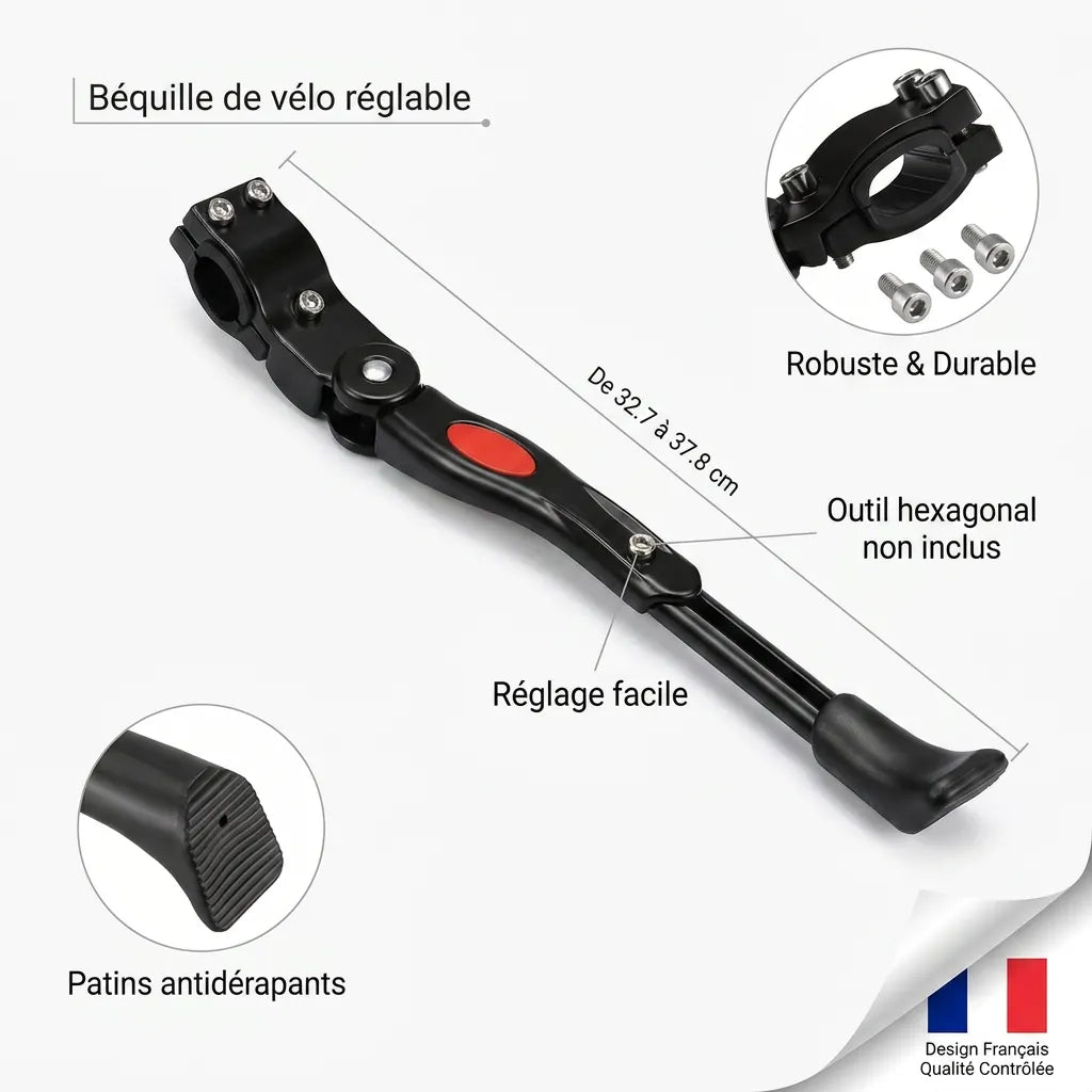 Béquille Vélo BikeFix | Support vélo réglable en aluminium