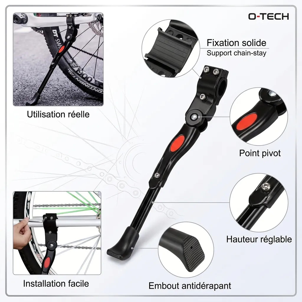 Béquille Vélo BikeFix | Support vélo réglable en aluminium