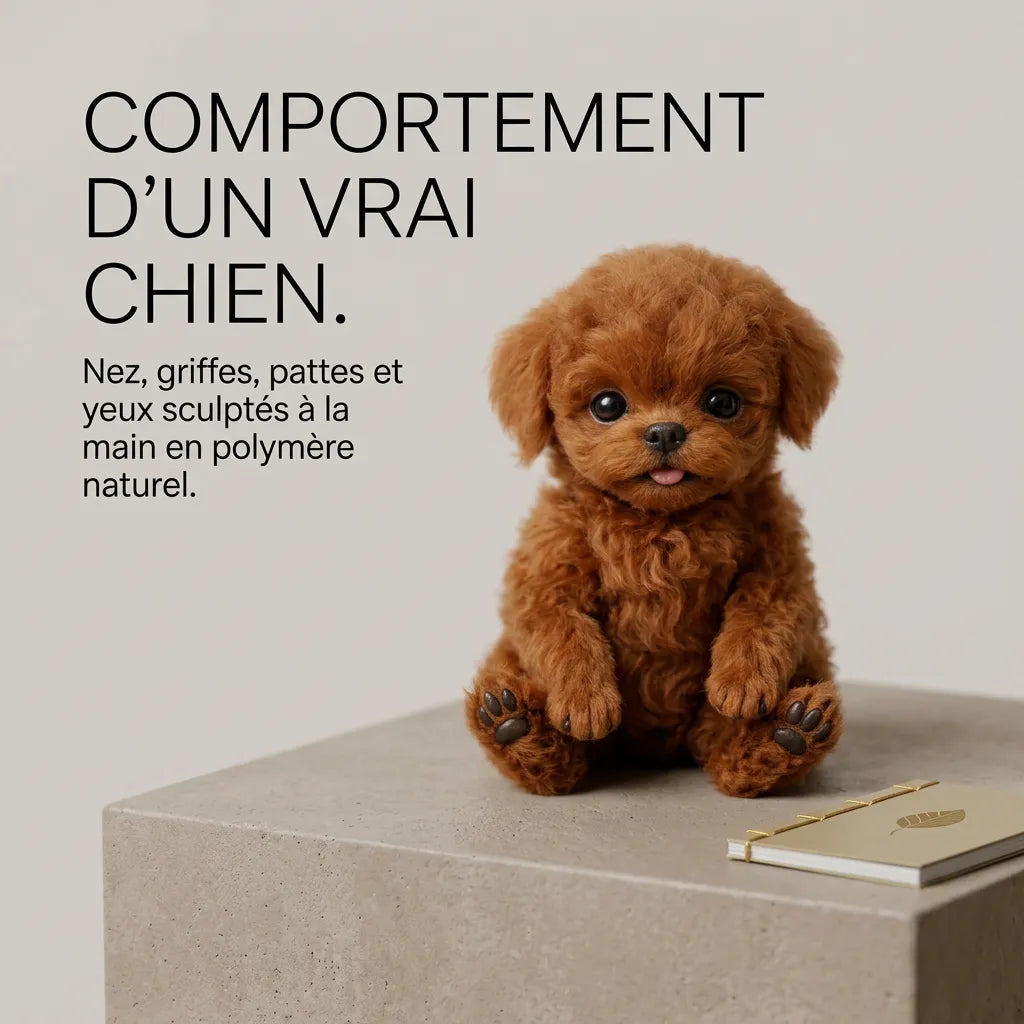 Chiot Robot Interactif PuppyBot | Compagnon réaliste réactif au toucher et à la voix