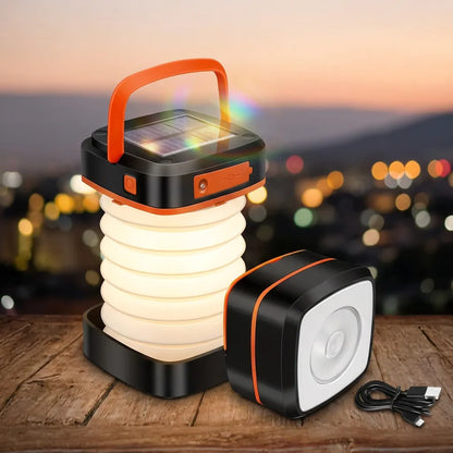 Lampe de Camping CampGlow | Lampe LED rechargeable pliable