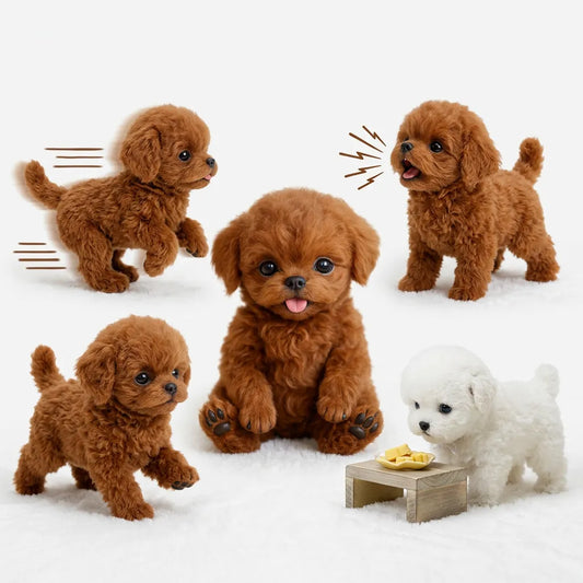 Chiot Robot Interactif PuppyBot | Compagnon réaliste réactif au toucher et à la voix