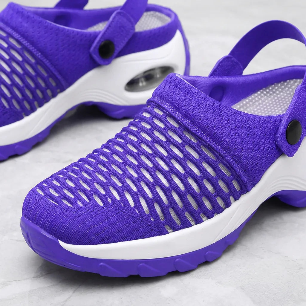 Sabots Orthopédiques Airova | Chaussures femme à amorti coussin d'air et maille respirante