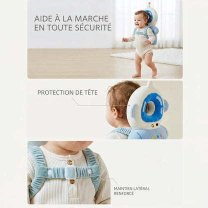 Doudou pour Bébé Protecteur | Coussin anti-chute à porter, protège-tête et dos motif astronaute