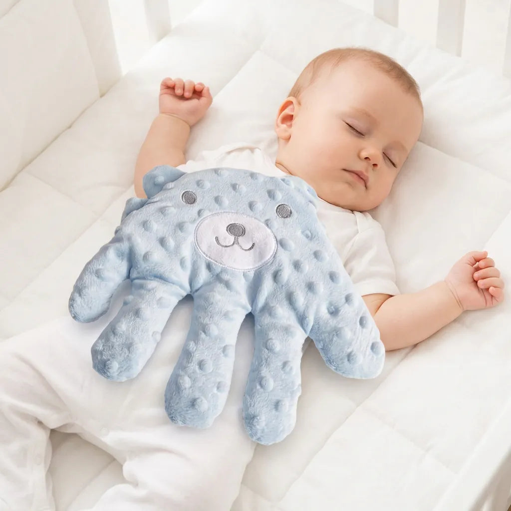 Doudou pour Bébé Paume Douce | Coussin de tapotement apaisant à vitesse et intensité réglables