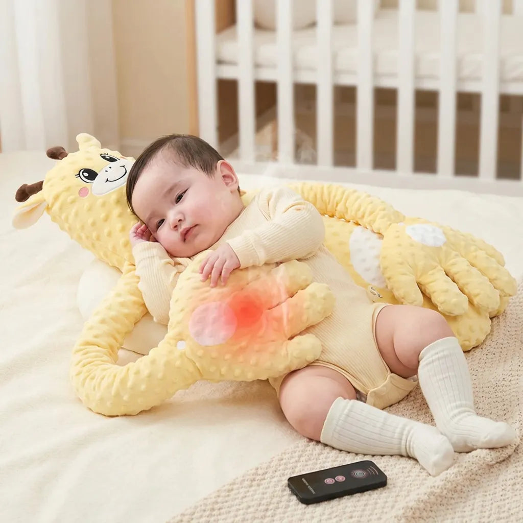 Doudou pour Bébé Câlin | Coussin de tapotement apaisant à télécommande, 3 modes réglables