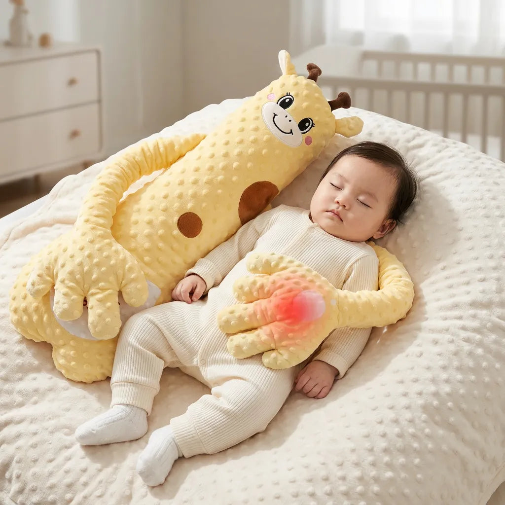 Doudou pour Bébé Câlin | Coussin de tapotement apaisant à télécommande, 3 modes réglables