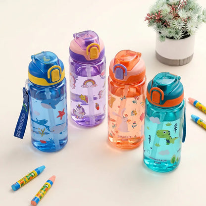 Gourde Enfant DinoSip | Gourde enfant 600ml avec paille étanche sans BPA