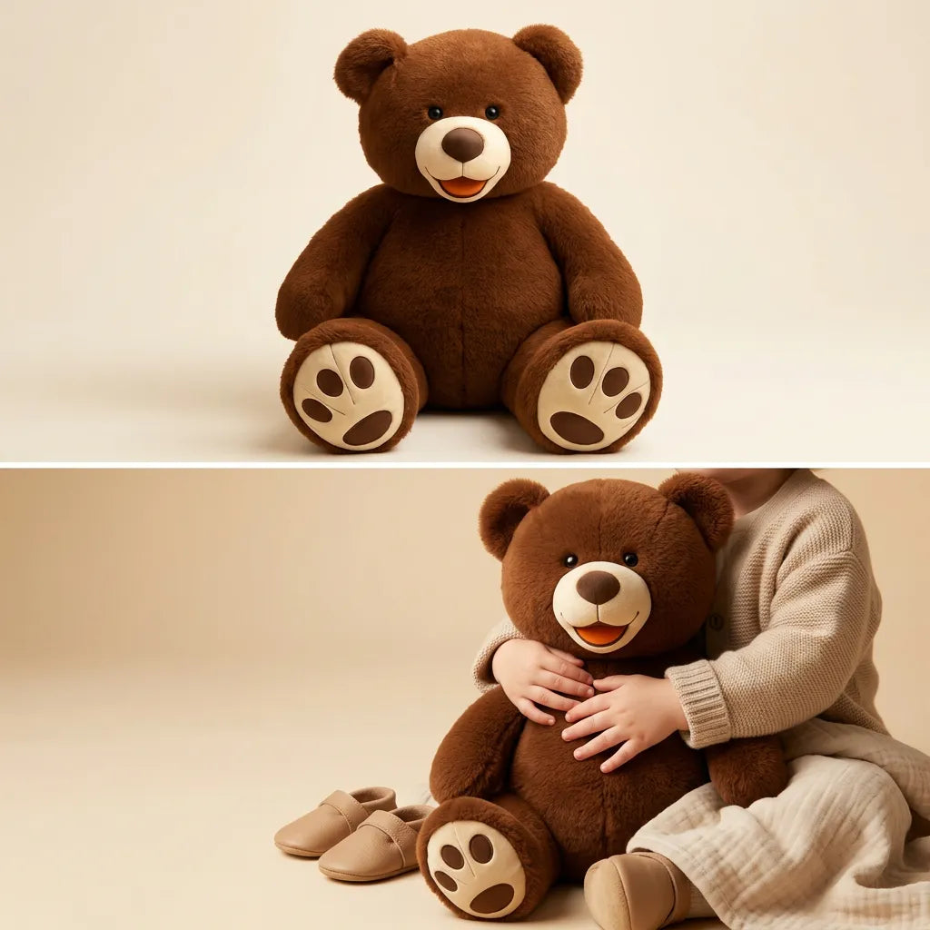 Ours en Peluche Câlinou | Grand nounours doux et moelleux pour cadeau