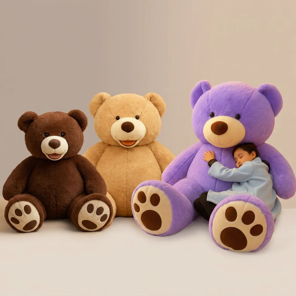 Ours en Peluche Câlinou | Grand nounours doux et moelleux pour cadeau
